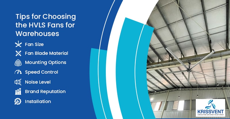 Tips for Choosing the HVLS Fans for Warehouses