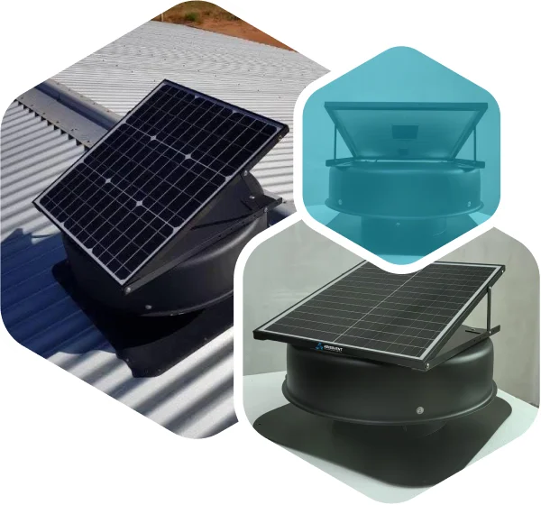Solar roof ventilation fan by Krissvent