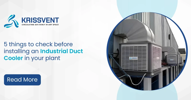 5 Things to Check Before Installing an Industrial Duct Cooler