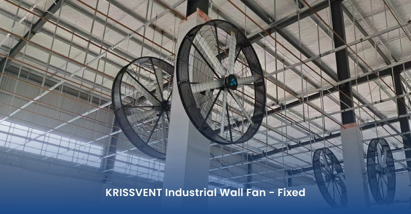 KRISSVENT Industrial Wall Fan - Fixed