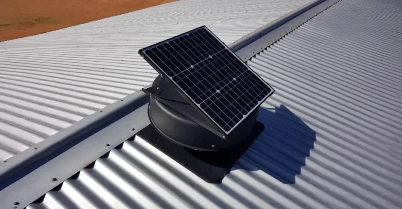 Solar-Roof Ventilation Fan installation