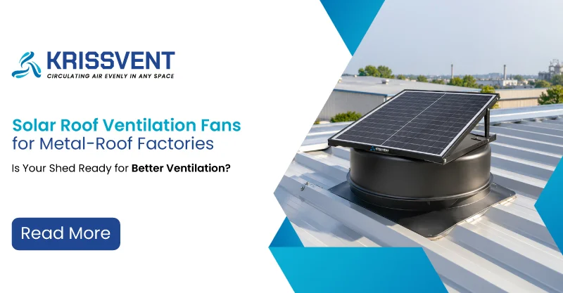 Solar Roof Ventilation Fans for Metal-Roof Factories
